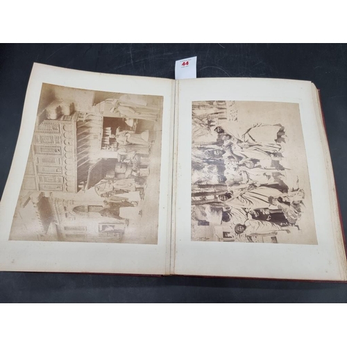 44 - EGYPT: photograph album containing approx 69 large albumen-print photographs of Egyptian archit... 