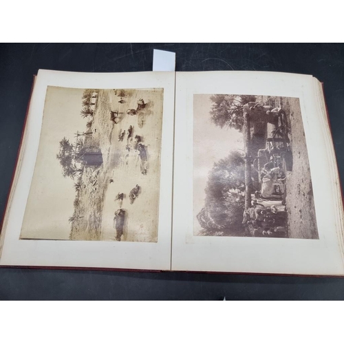 44 - EGYPT: photograph album containing approx 69 large albumen-print photographs of Egyptian archit... 