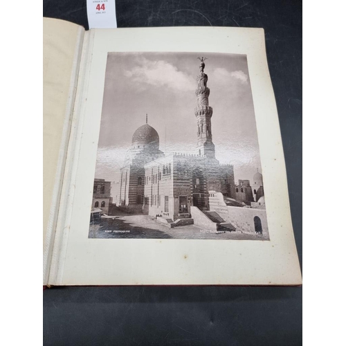 44 - EGYPT: photograph album containing approx 69 large albumen-print photographs of Egyptian archit... 