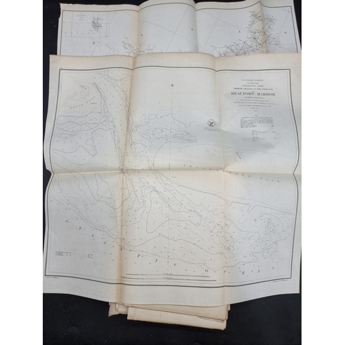 48 - AMERICA: US COAST SURVEY: collection of approx 65 printed US Coast Surveys by Bache, Maffitt and oth... 