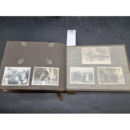 55 - CARTE DE VISITE ALBUM: Bible Flower Mission: album of carte de visite and cabinet cards, presen... 