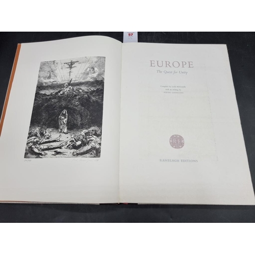 57 - MCGRANDLE (Leith): 'Europe..the Quest for Unity': Ranelagh Editions, 1975: 1 of 475 copies, pen... 