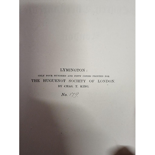 59 - HUGUENOT SOCIETY PUBLICATIONS: 'The Publications of the Huguenot Society of London', volumes I-... 