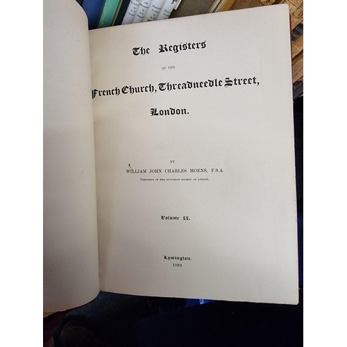 59 - HUGUENOT SOCIETY PUBLICATIONS: 'The Publications of the Huguenot Society of London', volumes I-... 