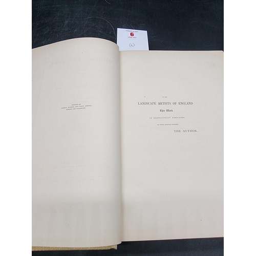 6 - RUSKIN (John): 'Modern Painters': George Allen, 1888: complete edition. 6 vols, contemporary ve... 