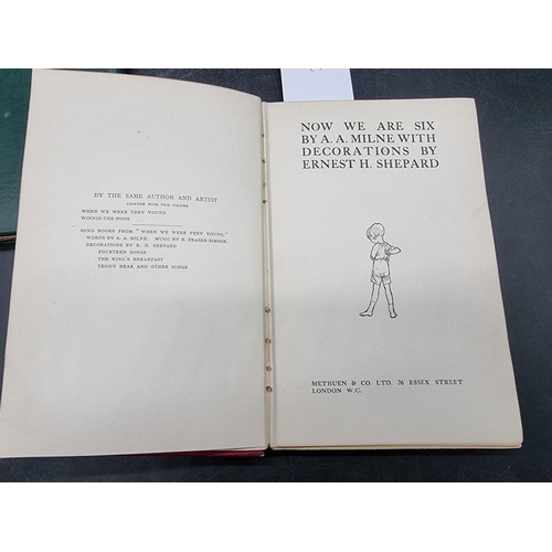 62 - MILNE (A A): 'Now We Are Six..', London, Methuen, 1927: FIRST EDITION, publishers red cloth, sp... 