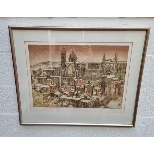 1125 - Valerie Thornton, 'Urbino', signed and dated '88, labelled verso, artists proof print, pl.45 x ... 