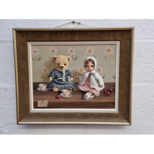 1163 - Deborah Jones, 'Tea for Daisy Bear and Friend', signed and dated 1984 in Roman numerals, titled on l... 