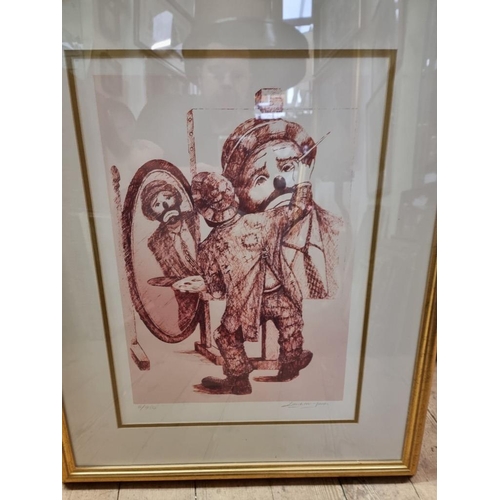 1177 - Barry Leighton Jones, three pencil signed limited edition prints of clowns, largest I.40.5 x 50.5cm.... 