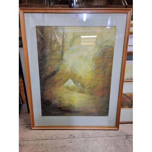 1179 - Dorothy Louise Bowman, landscape, signed, pastel, 60 x 48cm; together with two pencil signed limited... 