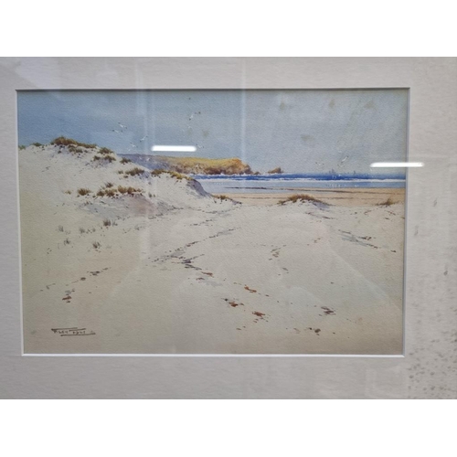 1185 - F Ley, Dunes, signed and dated 1941, watercolour, 23 x 33.5cm. 