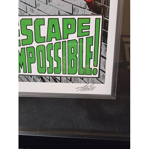 1192 - Stan Lee, Marvel Superheroes, 'The Amazing Spider-Man #65 - Escape Impossible!', signed and numbered... 