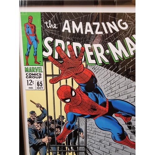 1192 - Stan Lee, Marvel Superheroes, 'The Amazing Spider-Man #65 - Escape Impossible!', signed and numbered... 