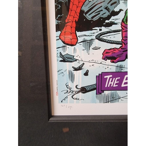 1193 - Stan Lee, Marvel Superheroes, 'The Amazing Spider-Man #40 - Spidey Saves The Day', signed and number... 