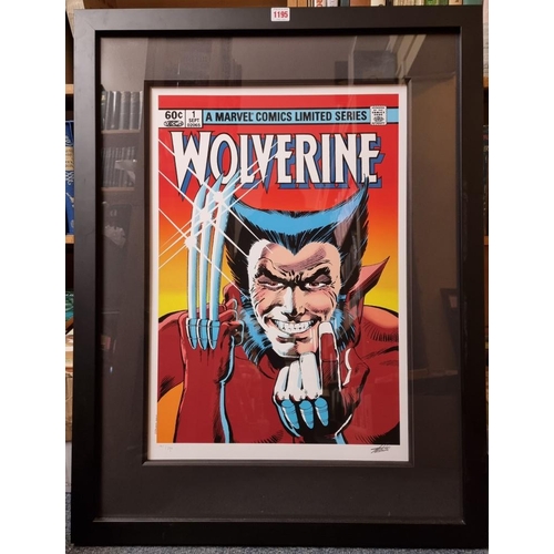 1195 - Stan Lee, Marvel Superheroes, 'Wolverine #1', signed and numbered 167/295, giclee print, with CoA, I... 