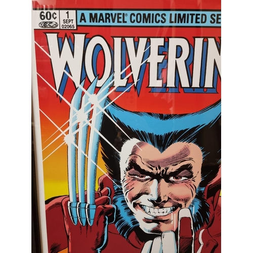 1195 - Stan Lee, Marvel Superheroes, 'Wolverine #1', signed and numbered 167/295, giclee print, with CoA, I... 