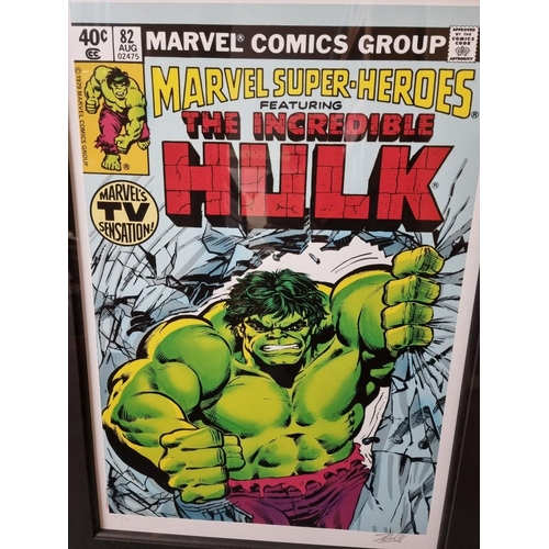 1196 - Stan Lee, Marvel Superheroes, 'The Incredible Hulk #82 - Marvel's TV Sensation', signed and numbered... 