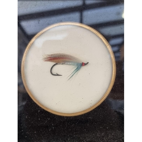 1250 - Angling: a novelty fly inset tray, 63.5cm wide. 