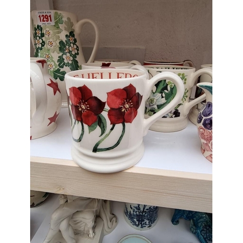 1291 - Fifteen Emma Bridgewater pottery mugs and jugs, one boxed. (15)