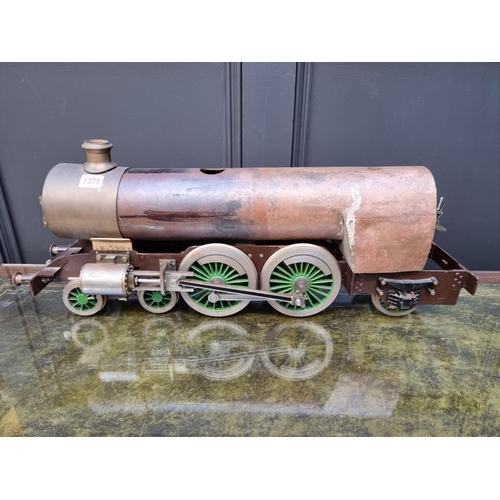 1375 - A scratch built 3.5in gauge 4-4-2 locomotive, with tender; together with another 2.5in gauge te... 