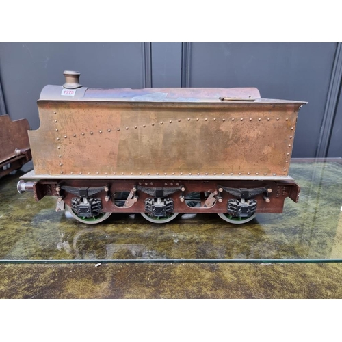 1375 - A scratch built 3.5in gauge 4-4-2 locomotive, with tender; together with another 2.5in gauge te... 