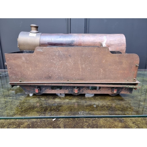 1375 - A scratch built 3.5in gauge 4-4-2 locomotive, with tender; together with another 2.5in gauge te... 