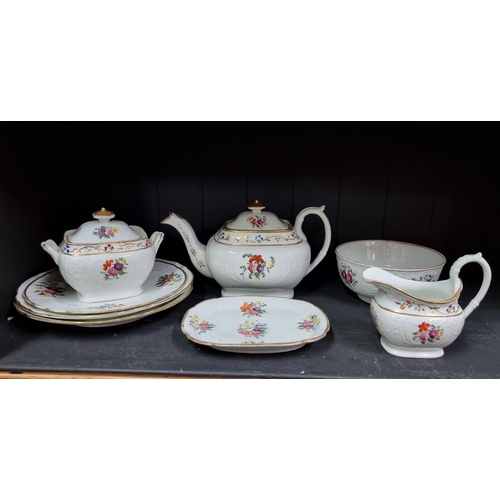 1400 - A Victorian porcelain part tea service. 