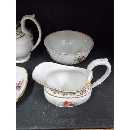 1400 - A Victorian porcelain part tea service. 