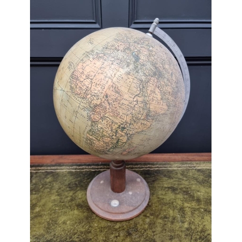 1439 - A vintage 13in table globe.  