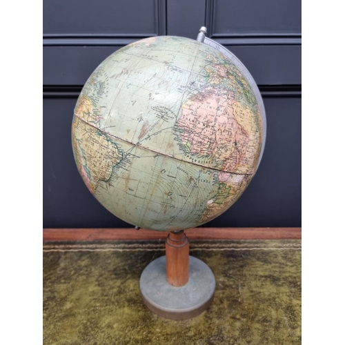 1440 - A vintage 13in table globe. 