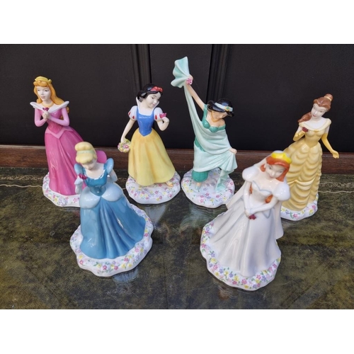 1484 - Six Royal Doulton 'Disney Princesses'. 