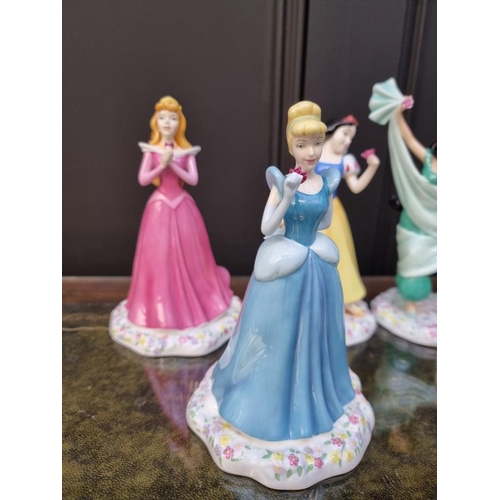 1484 - Six Royal Doulton 'Disney Princesses'. 