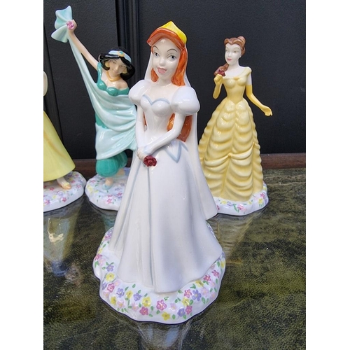 1484 - Six Royal Doulton 'Disney Princesses'. 