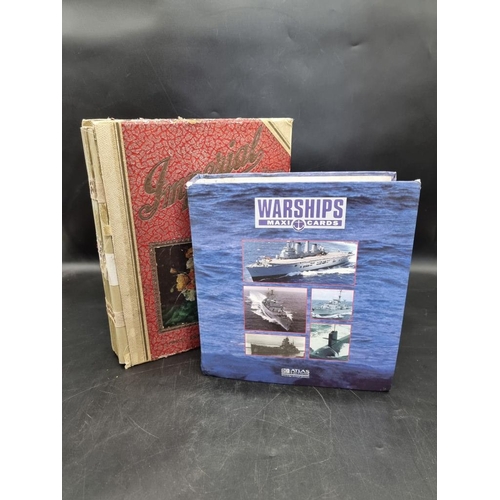 1581 - An album of 1941 Christmas greeting cards; together with another album 'Capital Ships'. (2) ... 