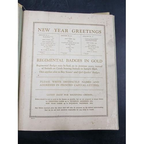 1581 - An album of 1941 Christmas greeting cards; together with another album 'Capital Ships'. (2) ... 