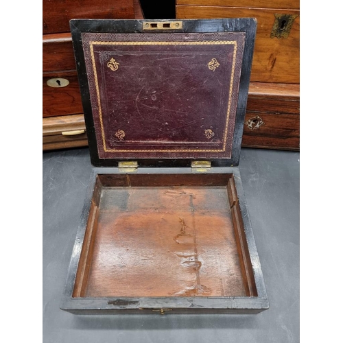 1595 - A collection of antique boxes and caskets. (7)