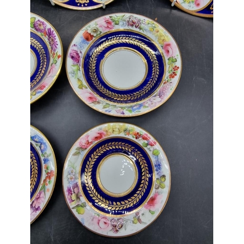 1615 - Two pairs of 19th century Swansea porcelain saucers, 16.5cm and 14cm diameter respectively. (4)... 