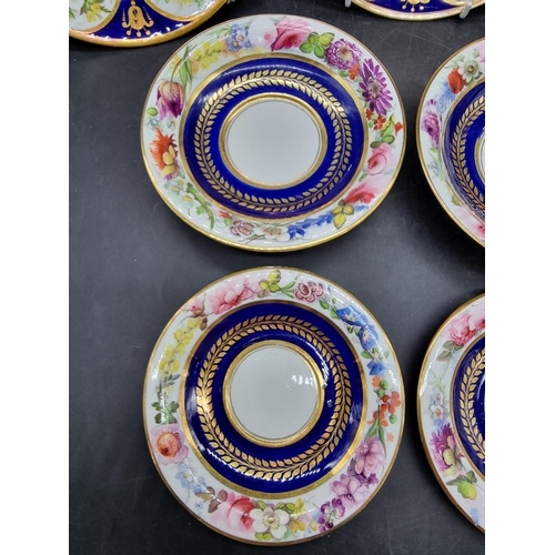 1615 - Two pairs of 19th century Swansea porcelain saucers, 16.5cm and 14cm diameter respectively. (4)... 