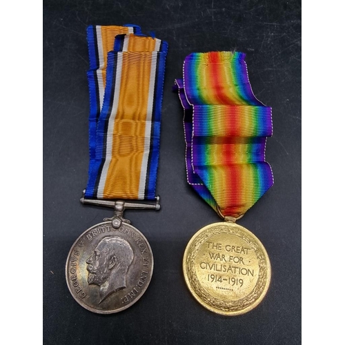 1640 - Medals: a World War I pair, to 54283 Cpl R. B. Brown, R.E., comprising War Medal and Victory Me... 