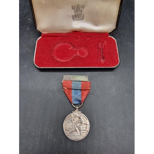 1643 - Medals: an Imperial Service Medal, to Joseph Landregan, boxed; together with a World War II pai... 