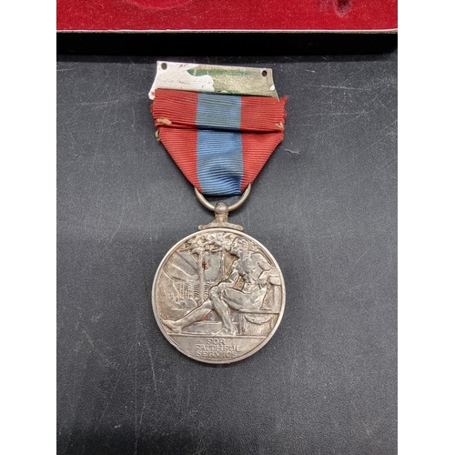 1643 - Medals: an Imperial Service Medal, to Joseph Landregan, boxed; together with a World War II pai... 