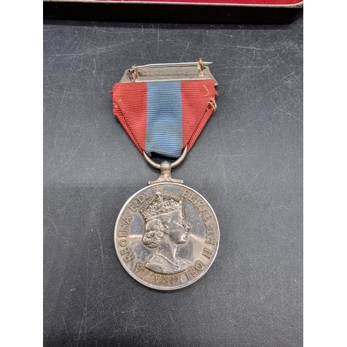 1643 - Medals: an Imperial Service Medal, to Joseph Landregan, boxed; together with a World War II pai... 