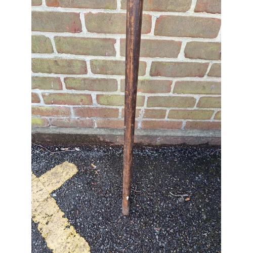 1711 - An interesting pole arm, total length 246.5cm. 