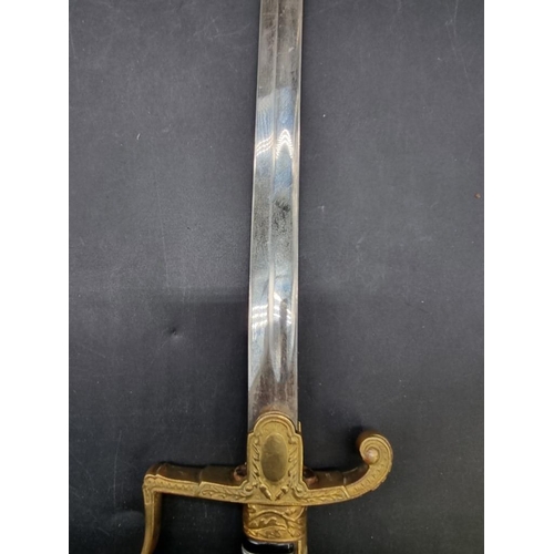 1735 - A German World War II Wehrmacht army officer's sword and scabbard, by Carl Eickhorn, Solingen, with ... 