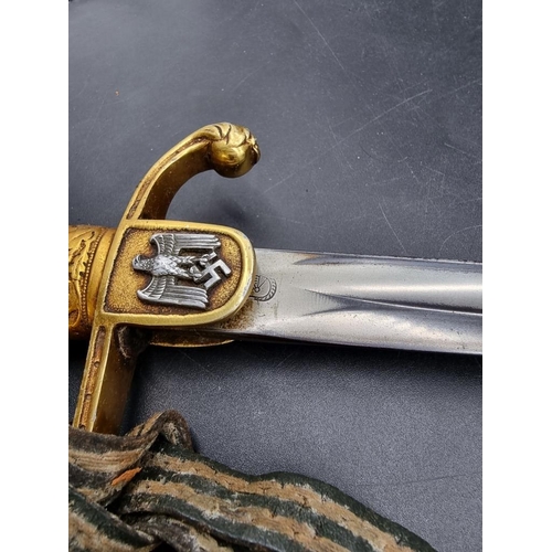 1743 - An unusual German World War II officer's sword and scabbard, by Weyersberg, Kirschbaum & Cie, (p... 