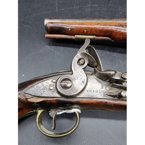 1750 - A rare British military pattern 1759 Light Dragoon flintlock pistol, by William Grice, dated 1760, w... 