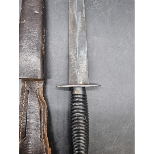 1762 - A Fairbairn Sykes third pattern dagger and sheath, by William Rogers, Sheffield.