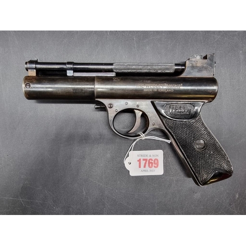 1769 - A Webley MkI .22 cal air pistol, No. 1079.