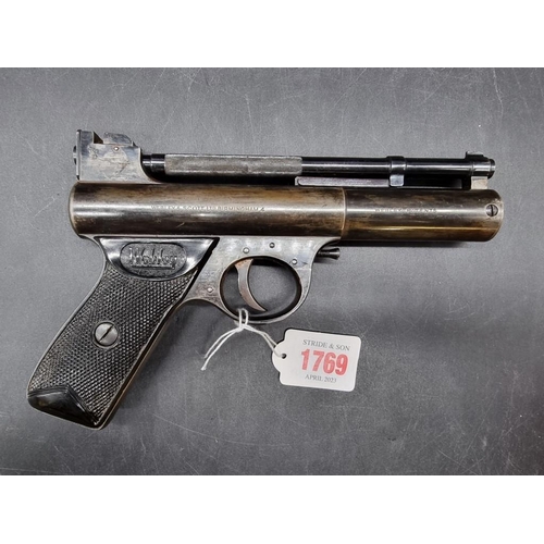 1769 - A Webley MkI .22 cal air pistol, No. 1079.