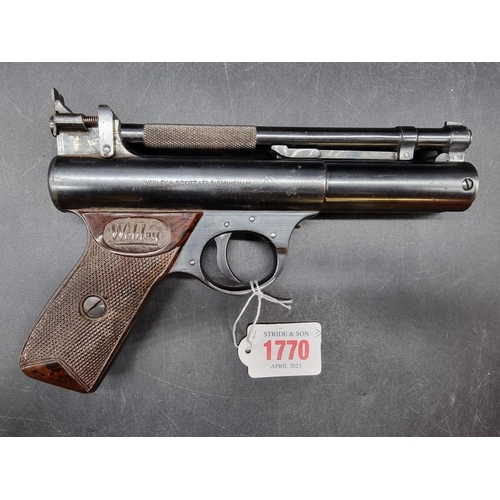 1770 - A Webley Premier .22 cal air pistol, No. 128.